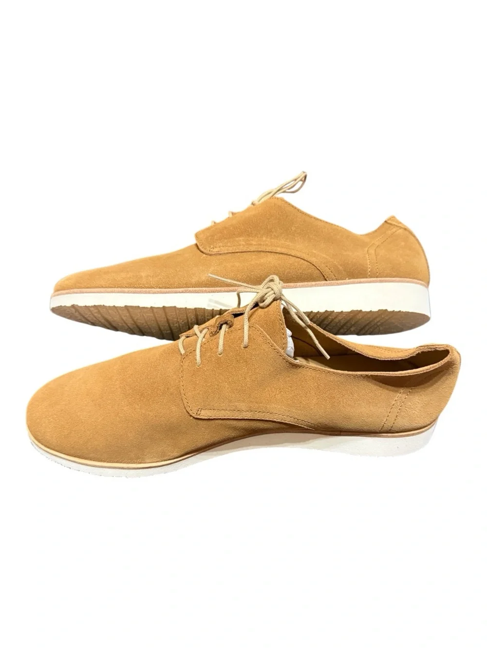 Nisolo Men’s Lightweight Flex Derby Shoes – Tan – Size 9.5 – New in Box